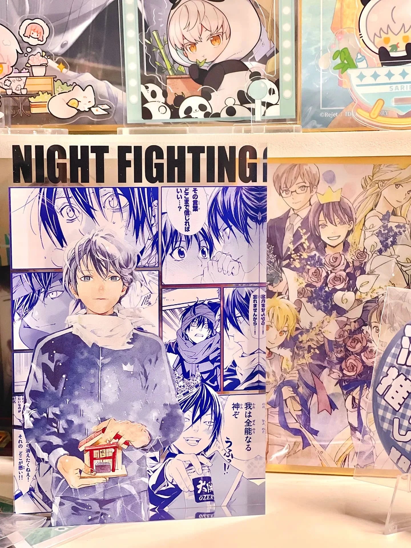 Anime Noragami Figure YATO Iki Hiyori Yukine Comic Acrylic Brick Stand Desktop Ornament Toys Fans collect gifts