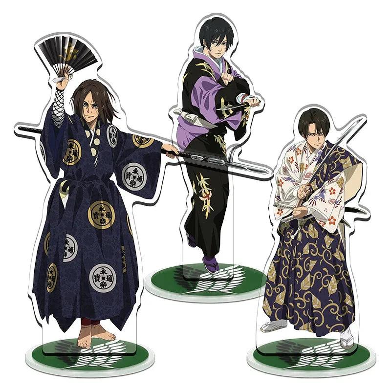 Attack on Titan Eren Jaeger Action Figure Toy Jean Hange Armin Mikasa Shingeki no Kyojin Acrylic Stand Model Doll For Exhibition