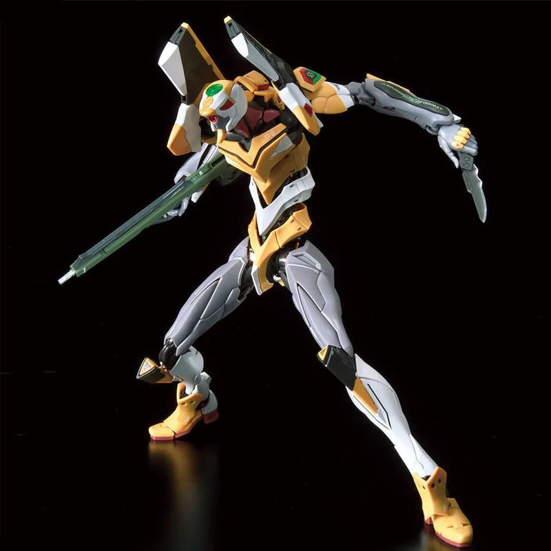 Bandai Genuine RG EVANGELION UNIT-00/01/02/03/04/06/08a WEAPO SET Anime Action Figure Collectible Assembly Model Toys Children