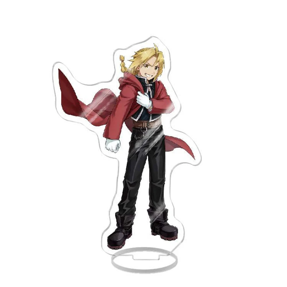 NEW Japan Anime Fullmetal Alchemist Acrylic Stand Model Figure Cosplay Plate Holder Topper Fans Christmas Desk Decor Plate Gift