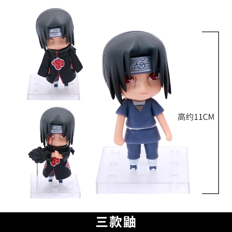 10CM Anime Naruto Shippuden Vibration Stars Uchiha Itachi Fighting Action Figures #820 Collectible Model Toys Figurals