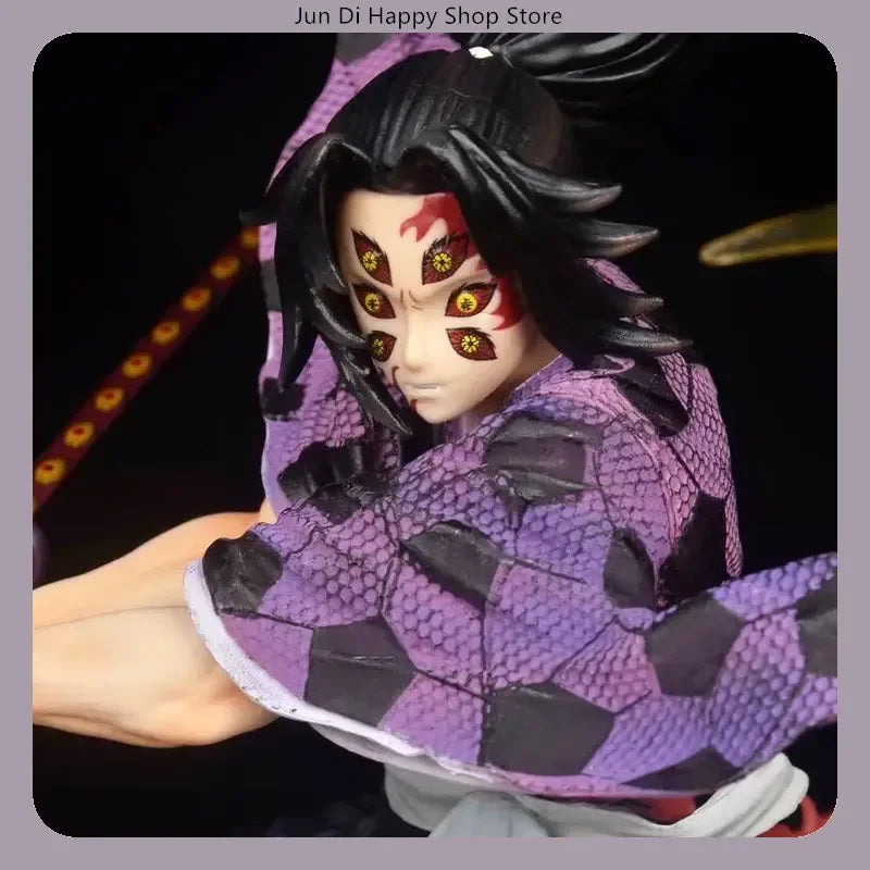 Demon Slayer Kokushibo 28cm Anime Action Figure Model Statue Attack Posture Collection Desktop Decoration Toy Gift
