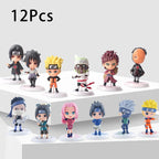 6 Pcs/Lot NARUTO Sasuke Gaara Uchiha Madara Figure 7-8cm 2 Style Personality Base Mini Figurines