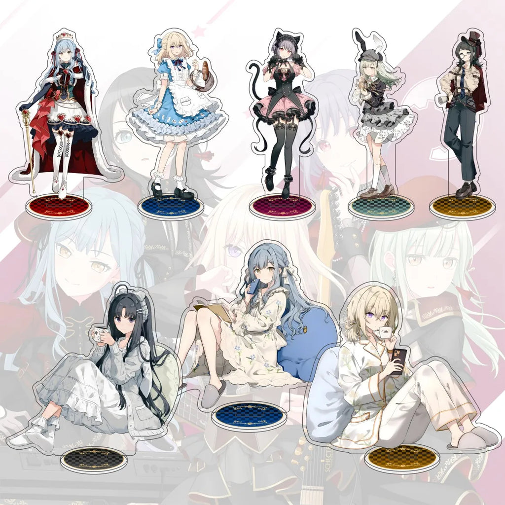 BanG Dream! Ave Mujica 15cm Acrylic Character Mutsumi Nyamu Sakiko Uika Umiri Standing Model Desktop Decoration Fan Gift
