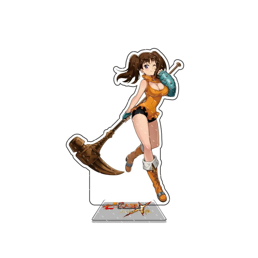 Anime The Seven Deadly Sins 15cm Acrylic Stand Model Figure Cosplay Plate Holder Topper Fans Christmas Desk Decor Gift