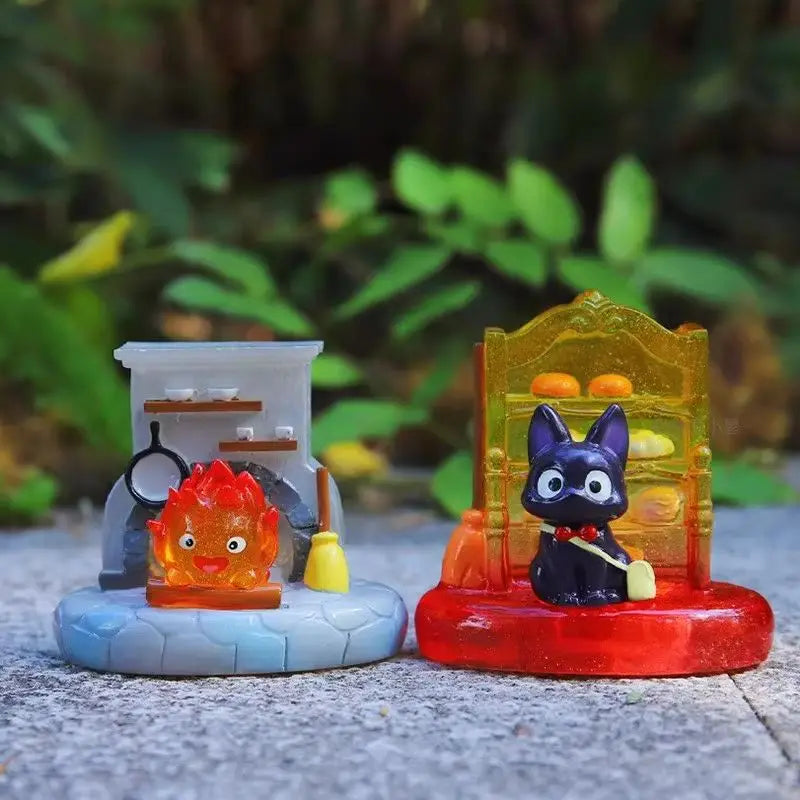 Totoro Blind Box Anime Figure By Hayao Miyazaki Wind Elf Glowing Night Light Mystery Box Decor Birthday Gift Collectible Kid Toy