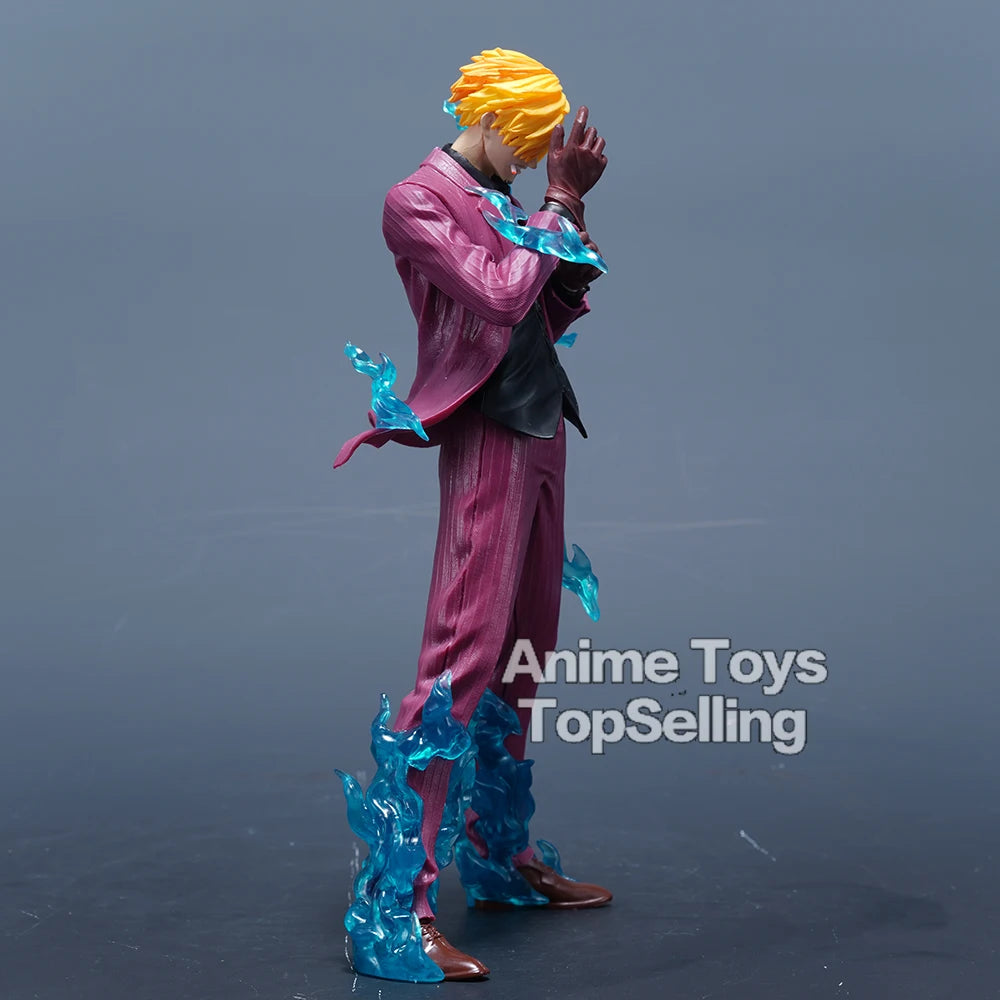 24cm/9.44in Anime One Piece Figure Sanji Figures Pvc Statue Collection Model Toys for Children Gifts