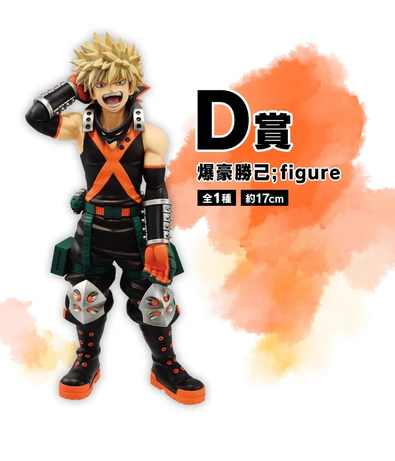 Bandai Original Anime My Hero Academia Ichiban Kuji All·Might Midoriya Izuku Bakugou Katsuki Action Figure Model Collection Toys