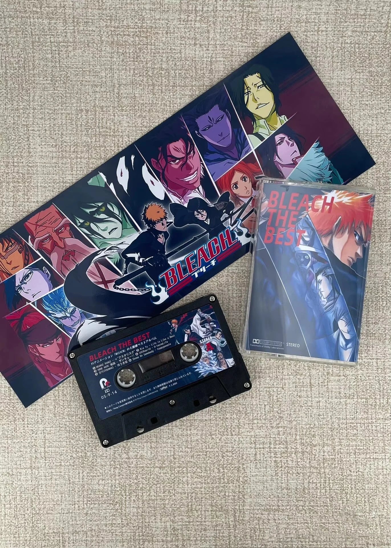 Anime BLEACH Orange Range Music Tape BLEACH THE BEST OST Album Cassettes Cosplay Walkman Recorder Car Soundtracks Box Collection