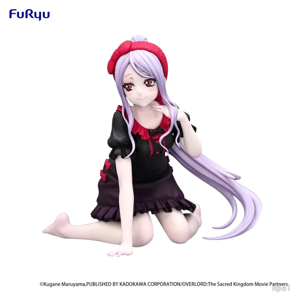 In Stock FuRyu Original Genuine Anime Overlord Shalltear Bloodfallen Chartier Loungewear 9cm Model Toys Noodle Stopper Figure