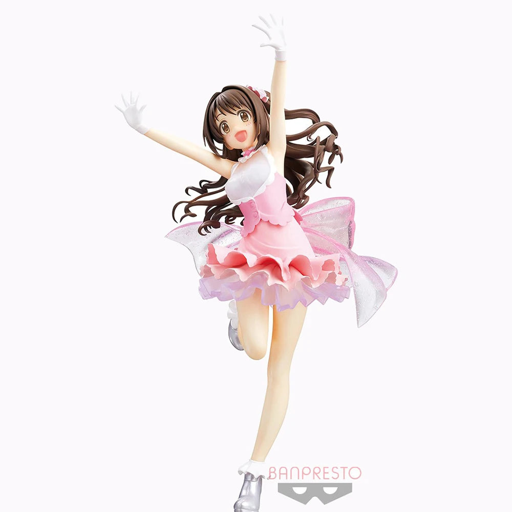 Judai 22cm Original Banpresto THE iDOLMASTER Shimamura Uzuki Stage Bye Stage PVC Action Figure Model Toys